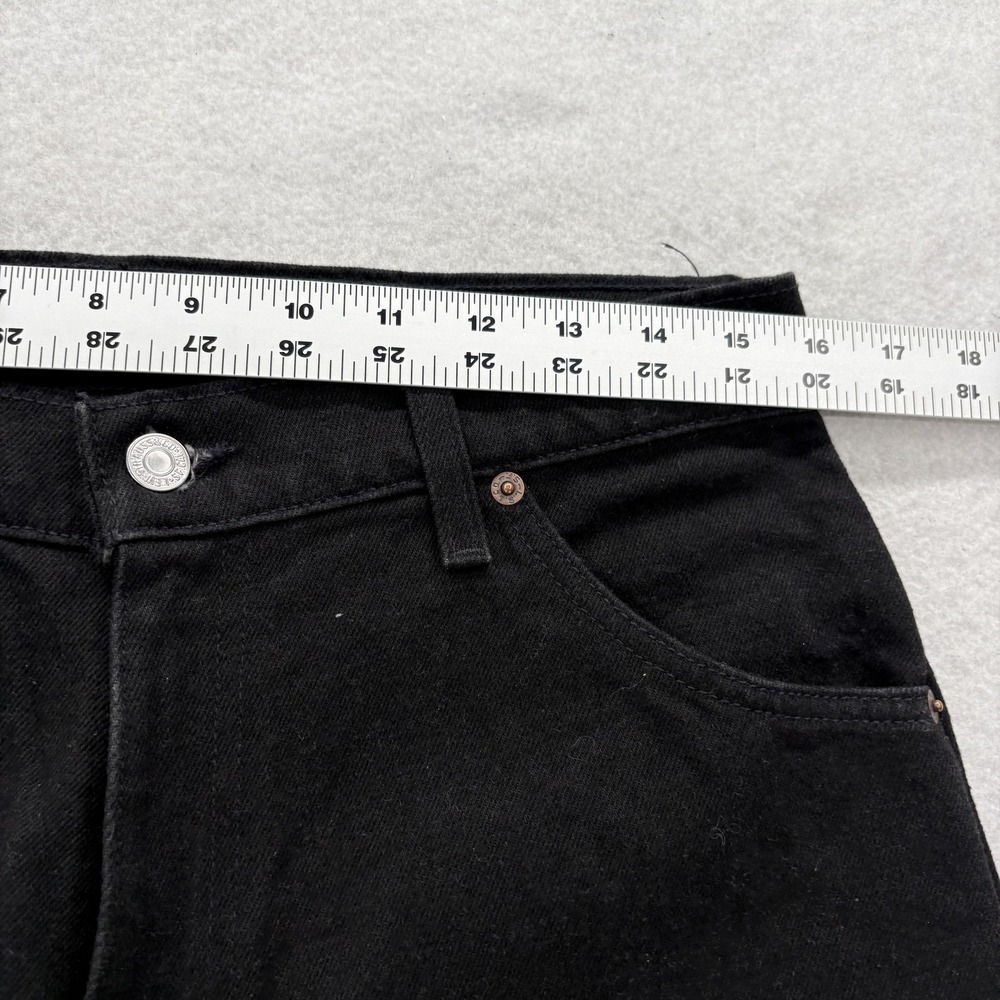 Vintage Levis 912 Jeans Womens 12 Black Slim Fit Tapered Leg Orange Tab Made USA - Picture 6 of 15